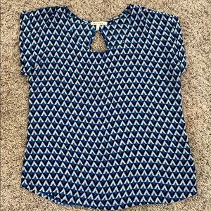 Blue patterned shirt